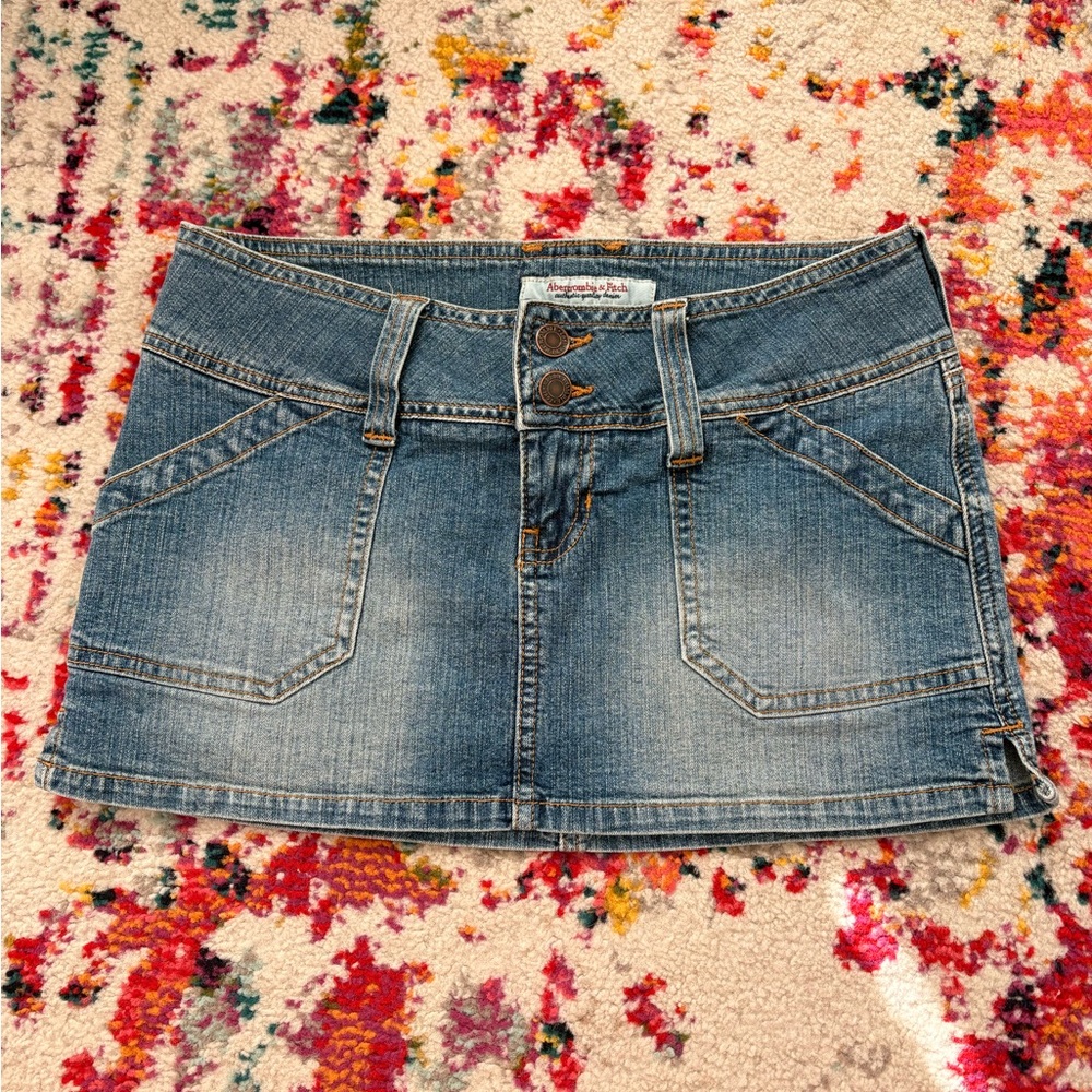 Abercrombie & Fitch Vintage Low Rise Mini Skirt